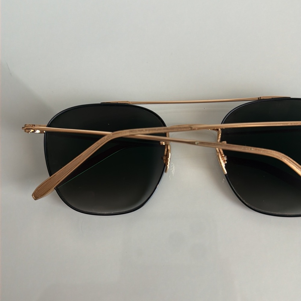 Krewe Earhart Matte Black and 24K Sunglasses - Picture 7 of 9